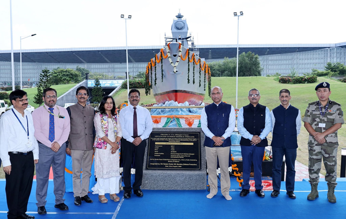 GRSE’s warship anchors at Kolkata Airport